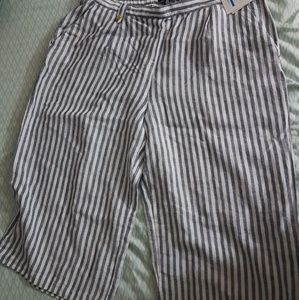 Stripes Wide Leg Cullotes